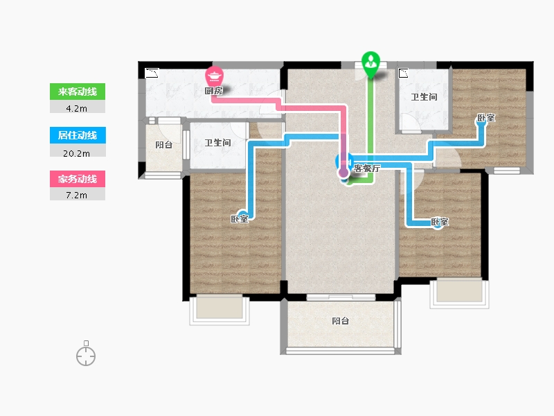 福建省-泉州市-南安明发国际城-91.06-户型库-动静线