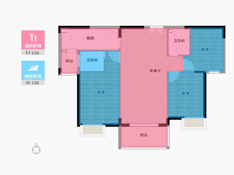 福建省-泉州市-南安明发国际城-91.06-户型库-动静分区