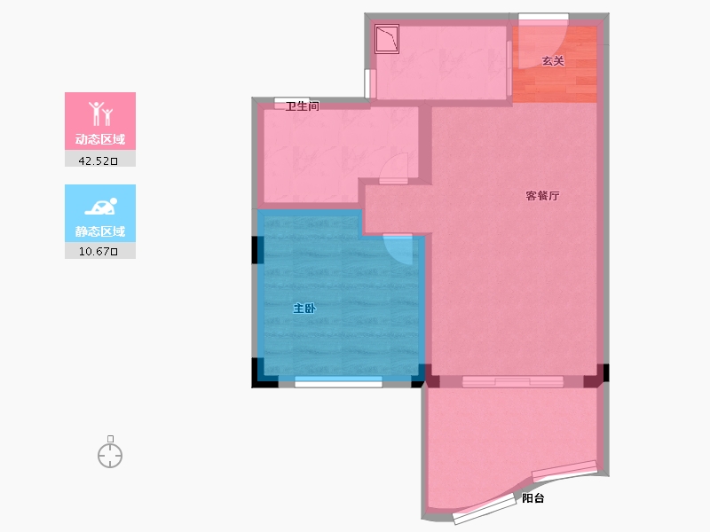 安徽省-阜阳市-绿地太平湖-47.07-户型库-动静分区