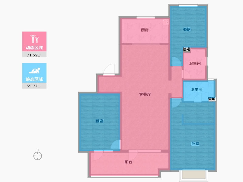 山东省-青岛市-海尔产城创云玺-114.00-户型库-动静分区