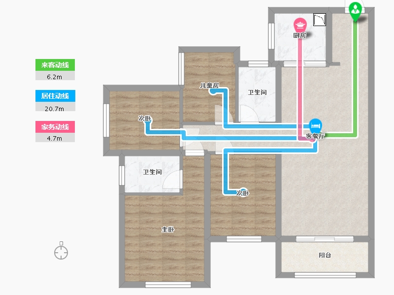 福建省-福州市-中海凤凰熙岸-88.00-户型库-动静线