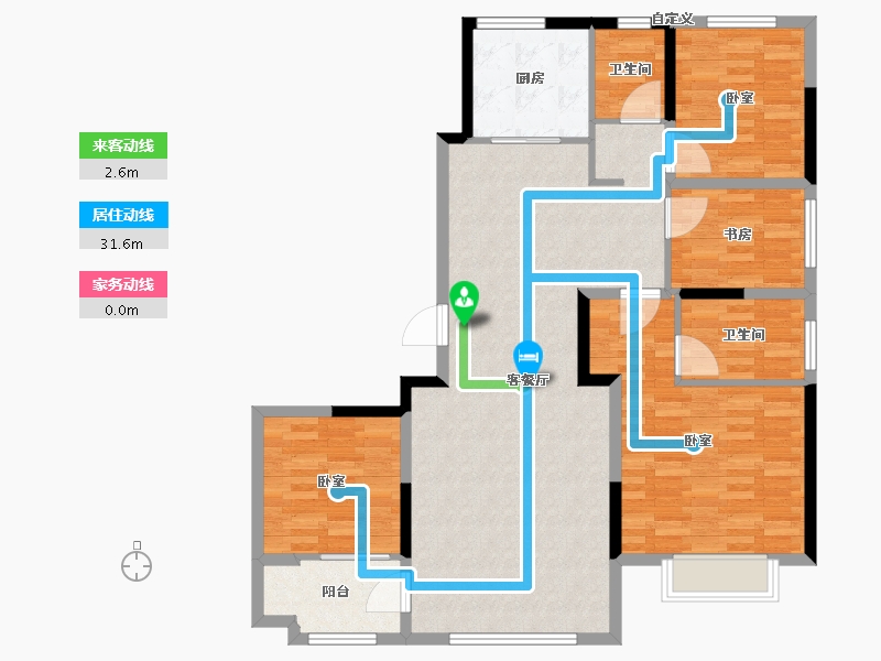 山东省-济南市-公园学府-114.00-户型库-动静线