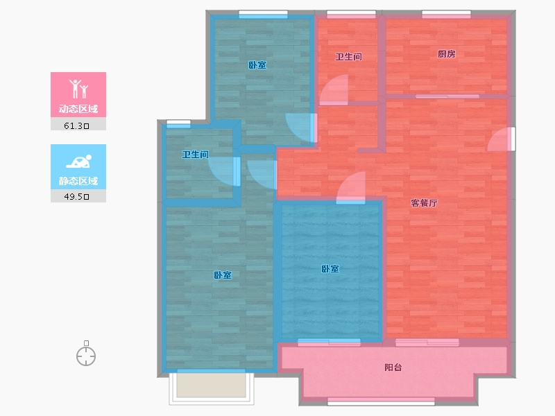 江苏省-镇江市-融创·悦秀园-99.00-户型库-动静分区