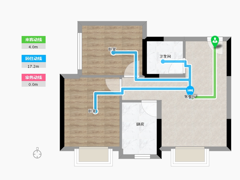 山东省-济南市-龙湖奥东11号-52.00-户型库-动静线