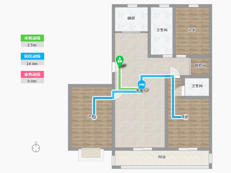 山东省-青岛市-盛泰首府-109.00-户型库-动静线