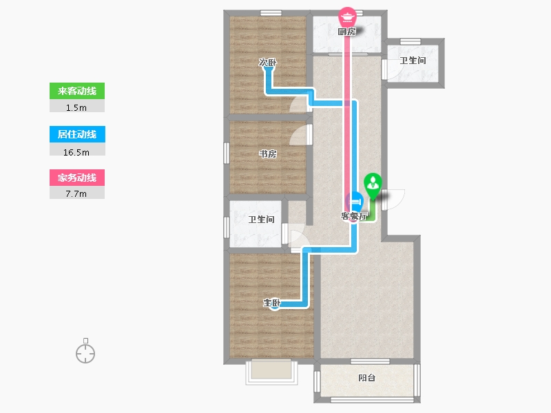 山东省-青岛市-盛泰首府-98.00-户型库-动静线