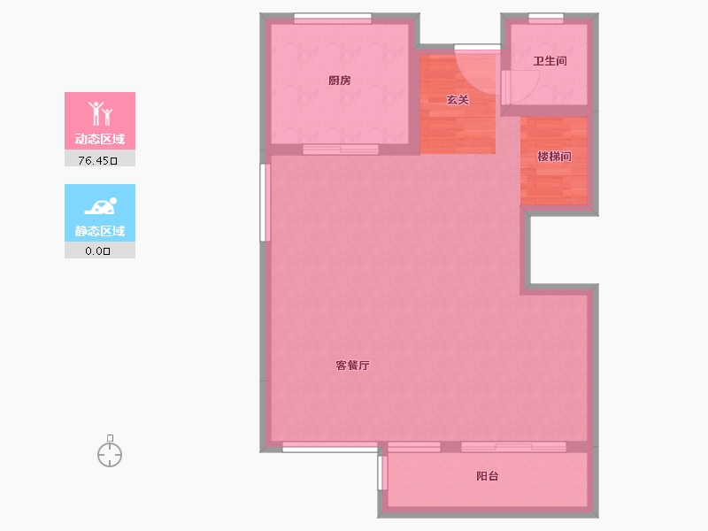 浙江省-湖州市-大家仁皇府云锦-69.74-户型库-动静分区