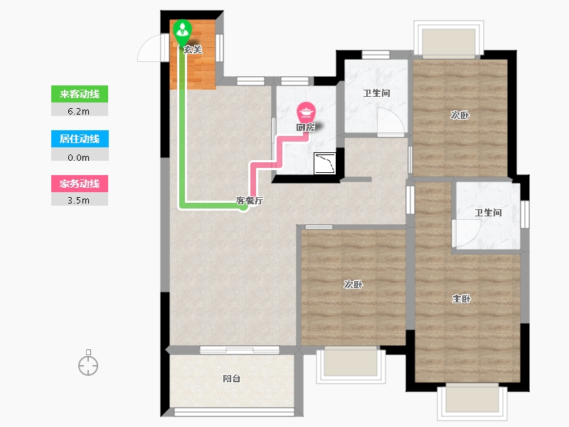 江西省-九江市-中奥世茂·天悦宸央-84.00-户型库-动静线