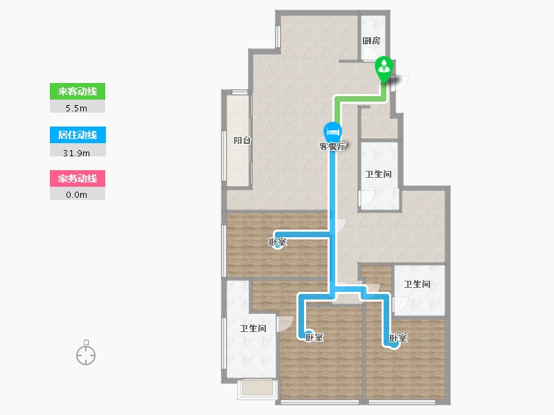 浙江省-温州市-绿城卓越傲旋城-176.00-户型库-动静线