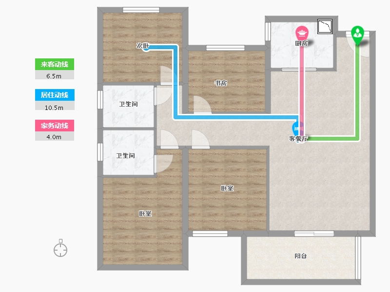 安徽省-合肥市-大富鸿学府-108.00-户型库-动静线