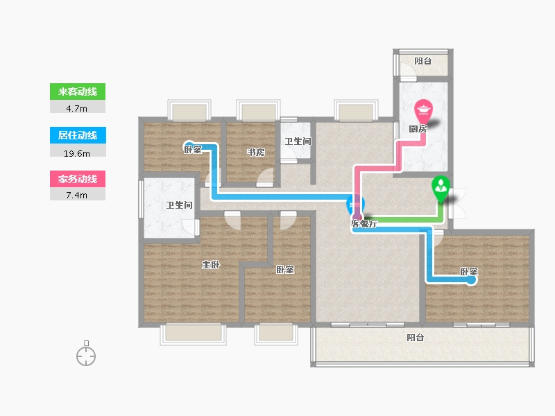 江西省-景德镇市-碧桂园昌南府-169.76-户型库-动静线