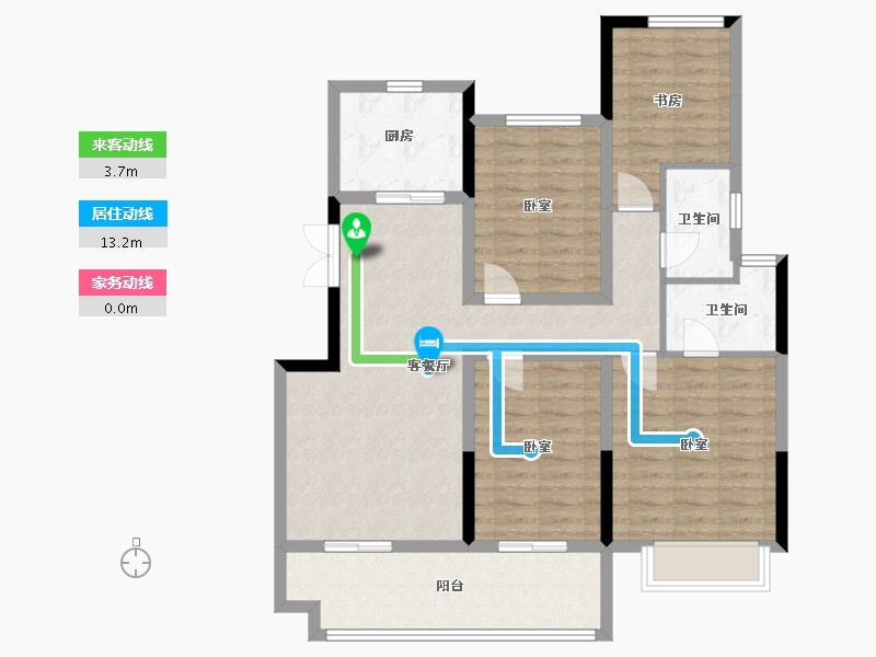 江苏省-镇江市-中南·香漫园-100.01-户型库-动静线