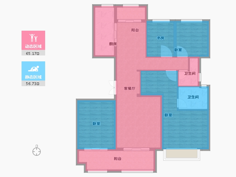 安徽省-芜湖市-和顺新视界-109.00-户型库-动静分区