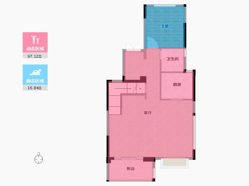 福建省-福州市-建发榕墅湾-105.00-户型库-动静分区