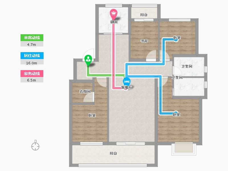 安徽省-芜湖市-和顺新视界-104.13-户型库-动静线