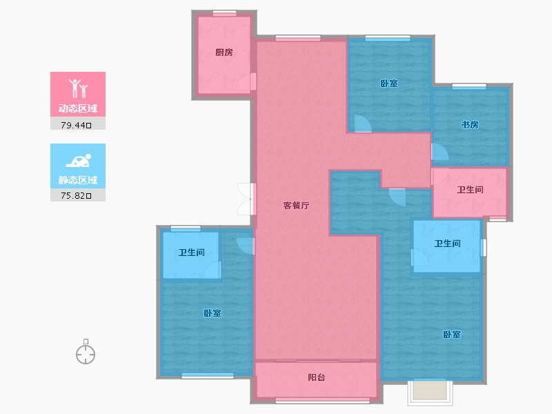 山东省-济南市-翡翠大观-142.00-户型库-动静分区