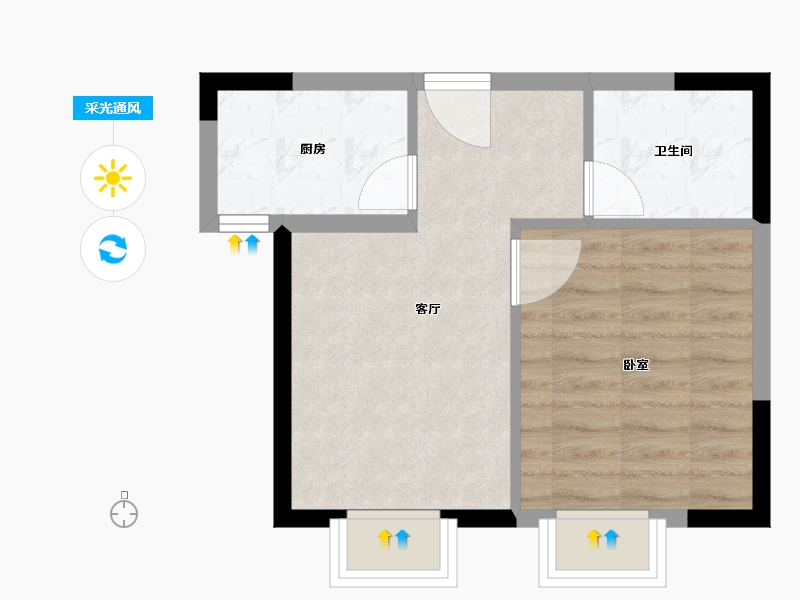 山东省-济南市-龙湖奥东11号-39.00-户型库-采光通风