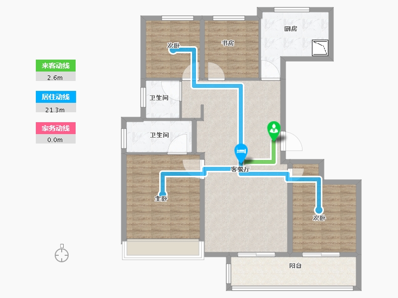 江苏省-徐州市-融创工润 淮海壹号 六樟台-114.01-户型库-动静线