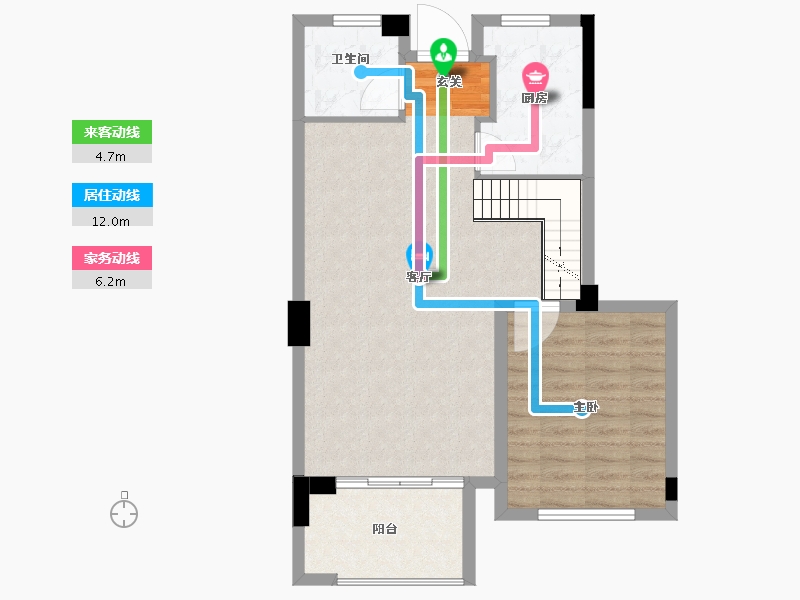 福建省-福州市-三木时光墅-71.00-户型库-动静线