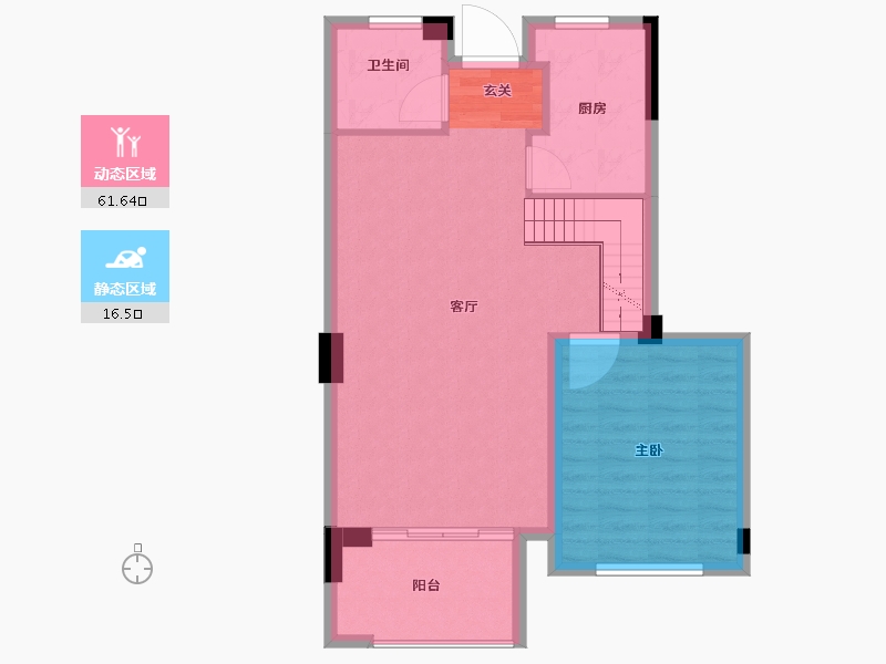 福建省-福州市-三木时光墅-71.00-户型库-动静分区