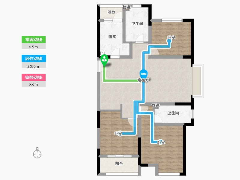 山东省-青岛市-京华海悦-97.01-户型库-动静线