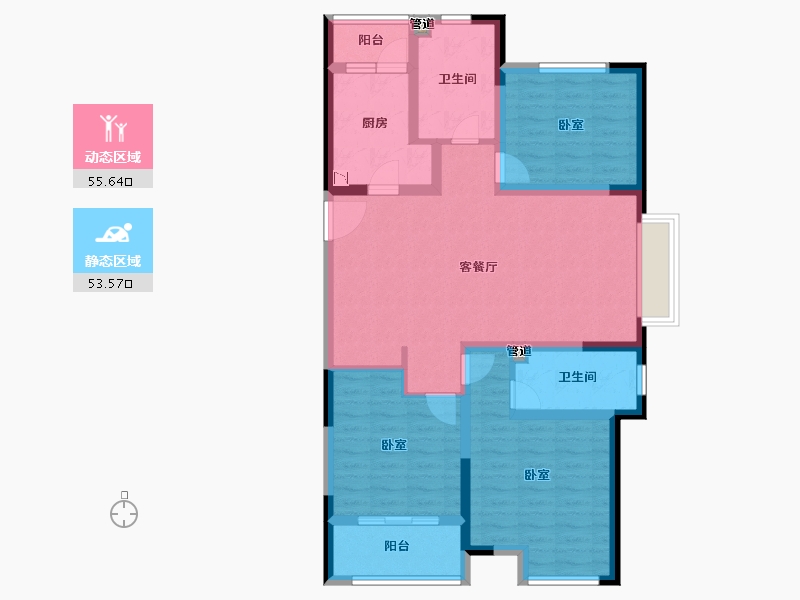 山东省-青岛市-京华海悦-97.01-户型库-动静分区