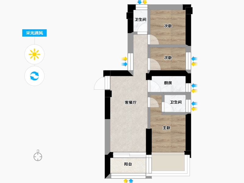 福建省-厦门市-海投东湖城-19.02-户型库-采光通风