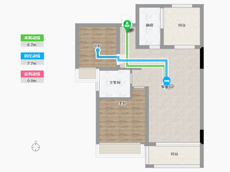 江西省-南昌市-美高东郊紫园-74.97-户型库-动静线