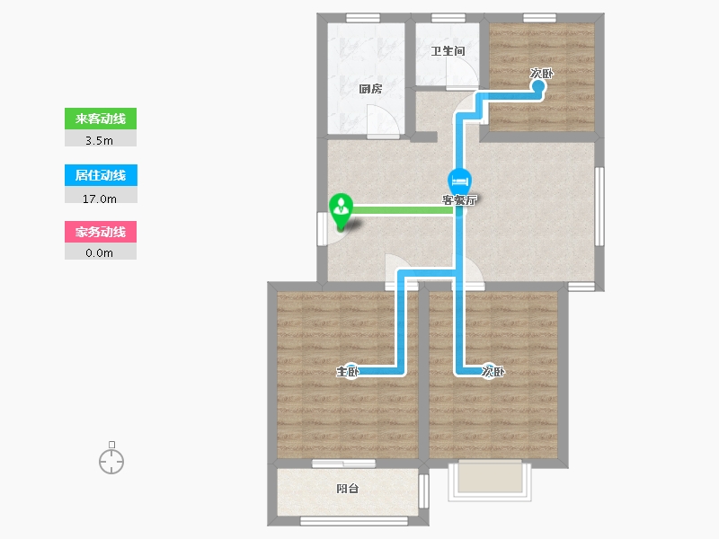 山东省-青岛市-琴诺尚德苑-78.00-户型库-动静线