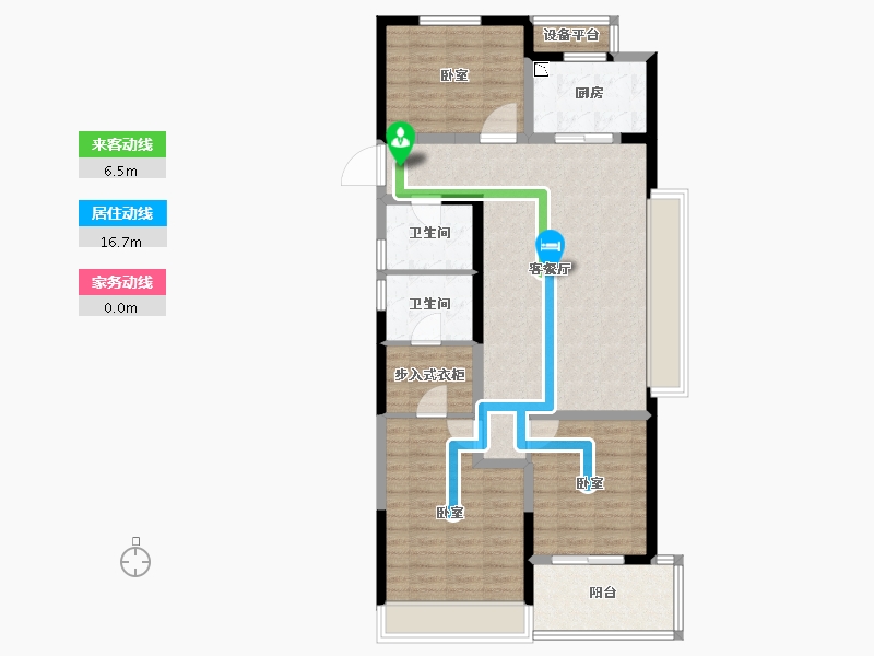 浙江省-金华市-南江悦-98.00-户型库-动静线