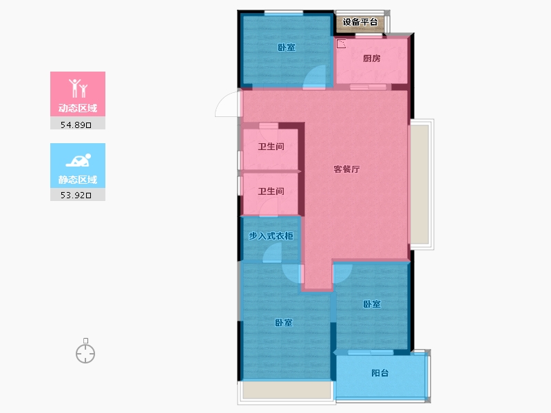 浙江省-金华市-南江悦-98.00-户型库-动静分区