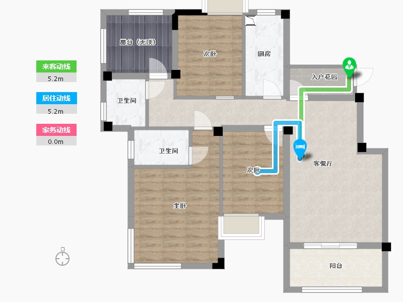 江西省-南昌市-美高东郊紫园-89.89-户型库-动静线