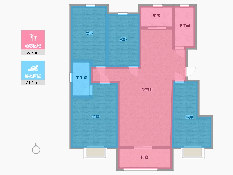 山东省-青岛市-岛里天成-115.65-户型库-动静分区