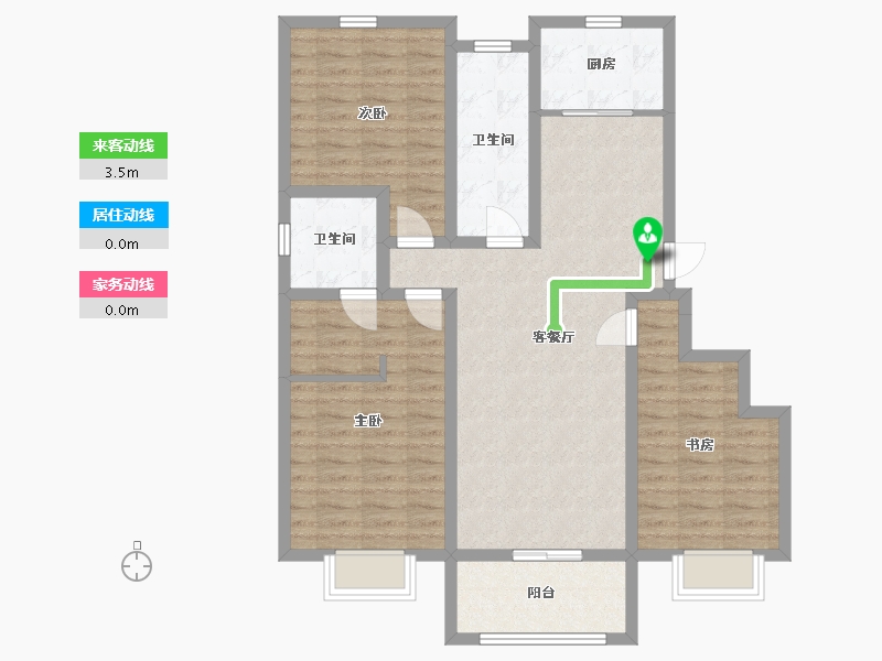 山东省-青岛市-岛里天成-98.69-户型库-动静线