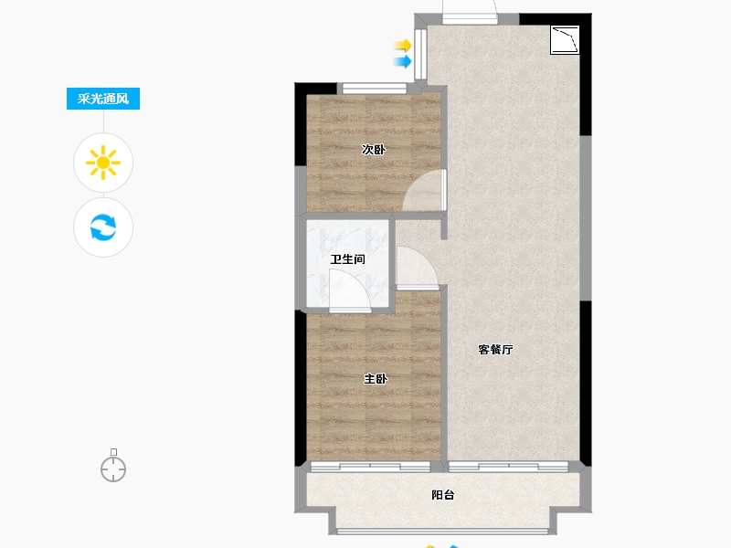 福建省-厦门市-禹洲联发璟阅城（学府1号）-56.01-户型库-采光通风