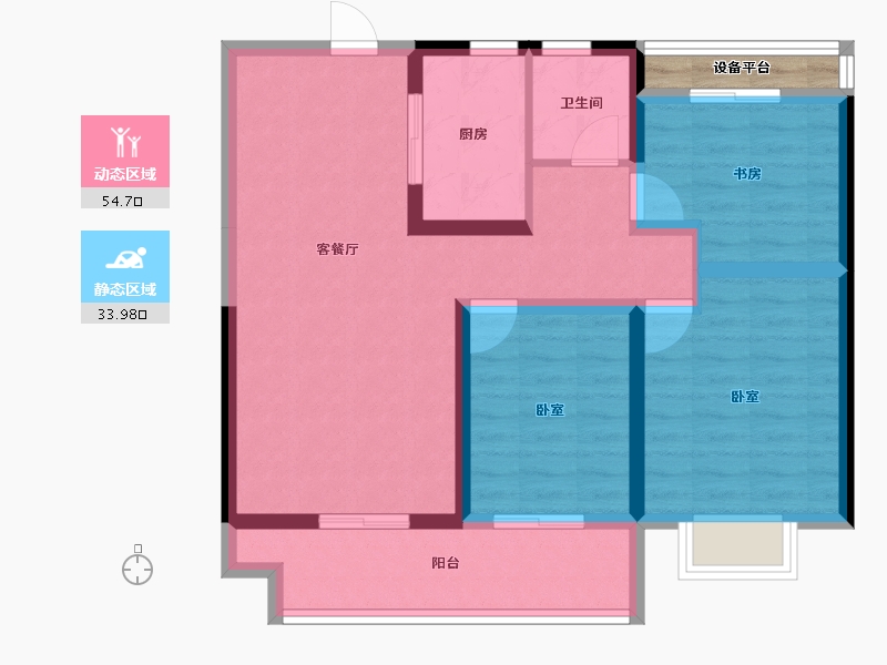 安徽省-亳州市-建投东方名府云著-80.84-户型库-动静分区