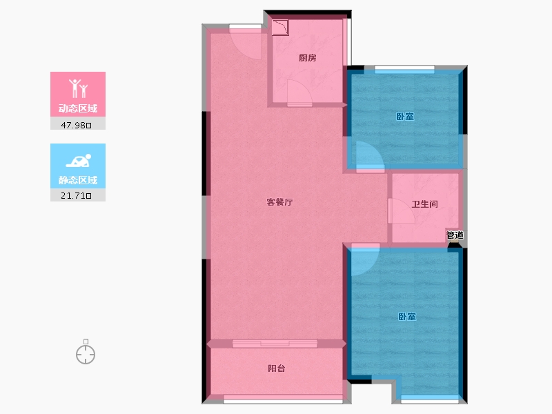 山东省-青岛市-京华海悦-62.00-户型库-动静分区