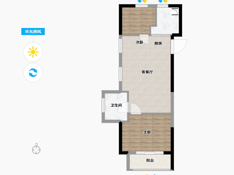 福建省-厦门市-禹洲联发璟阅城（学府1号）-56.01-户型库-采光通风