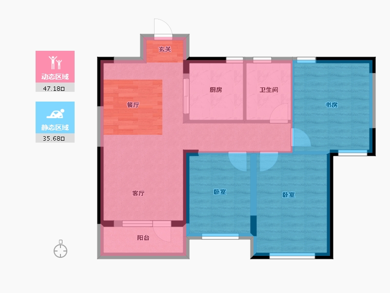 山东省-烟台市-紫微台-74.00-户型库-动静分区