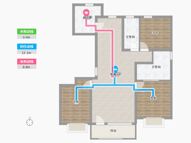 山东省-青岛市-城发长江瑞城-108.00-户型库-动静线