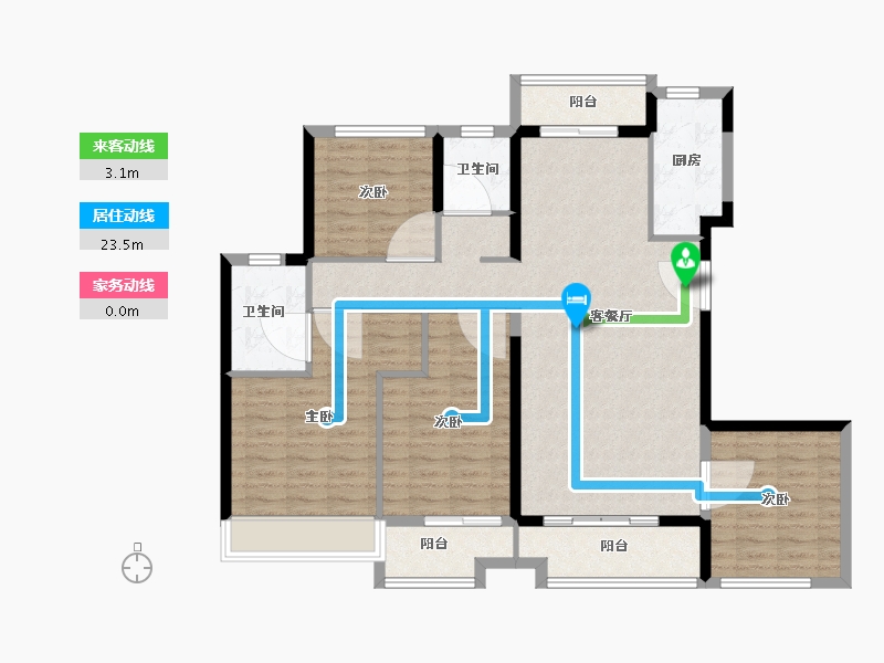 福建省-漳州市-建发珑玺-113.00-户型库-动静线