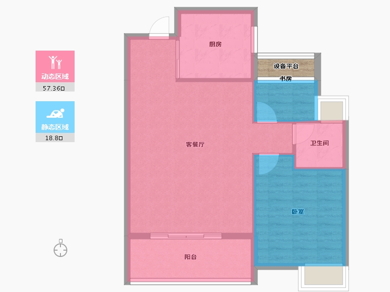 浙江省-湖州市-香溪丽舍·丽园-71.13-户型库-动静分区