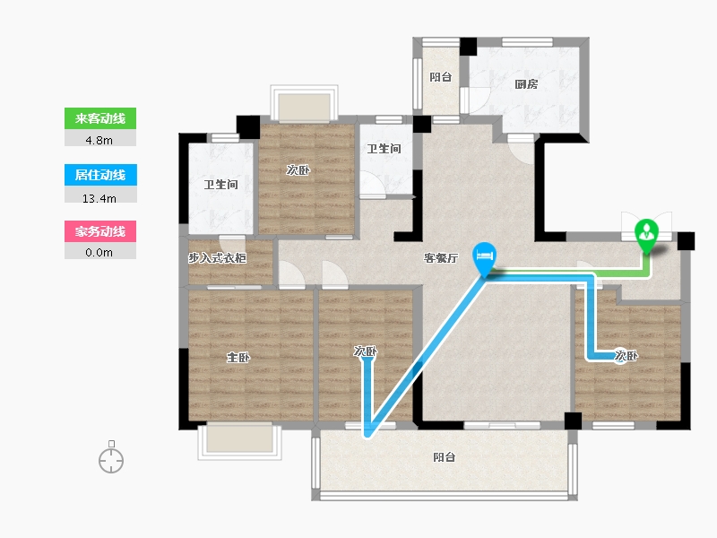 江西省-九江市-恒信嘉苑-115.20-户型库-动静线