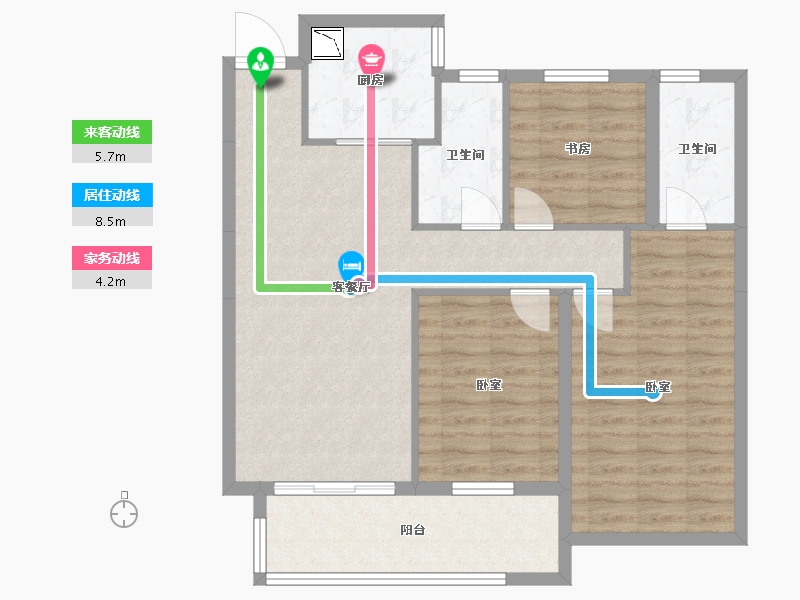 安徽省-合肥市-大富鸿学府-91.16-户型库-动静线