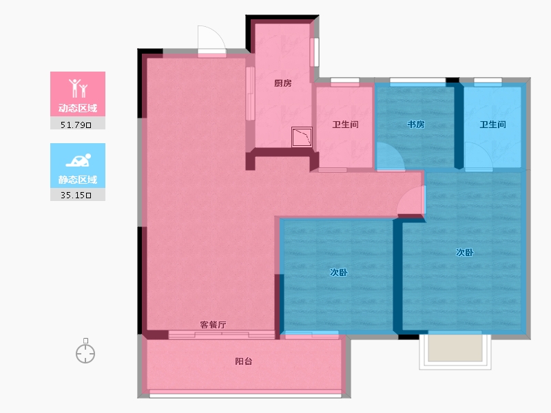 江西省-九江市-保利·庐山林语-77.31-户型库-动静分区