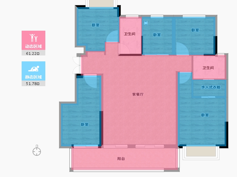 浙江省-丽水市-松泰松溪新语-102.00-户型库-动静分区