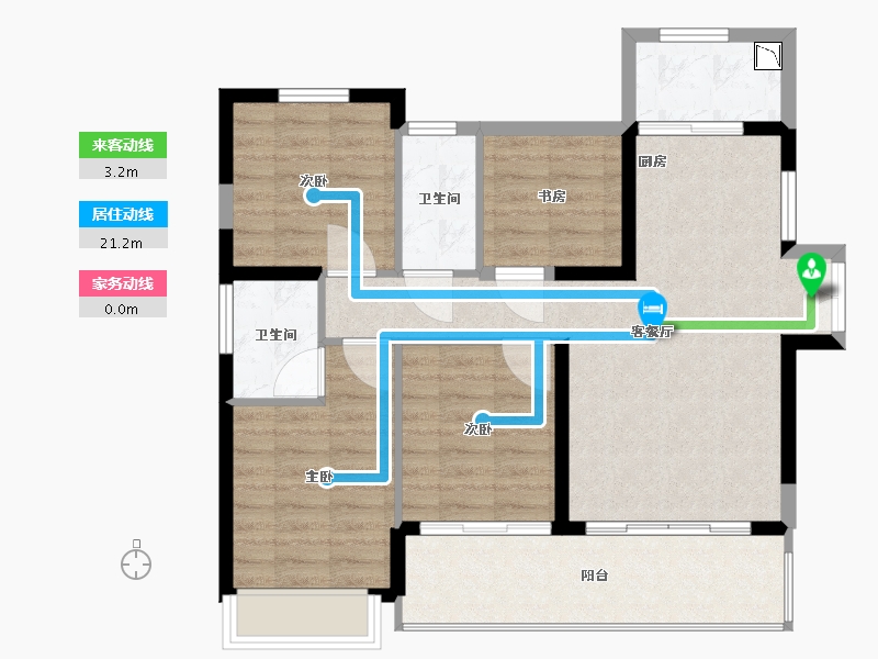 福建省-厦门市-金龙海悦城-85.24-户型库-动静线