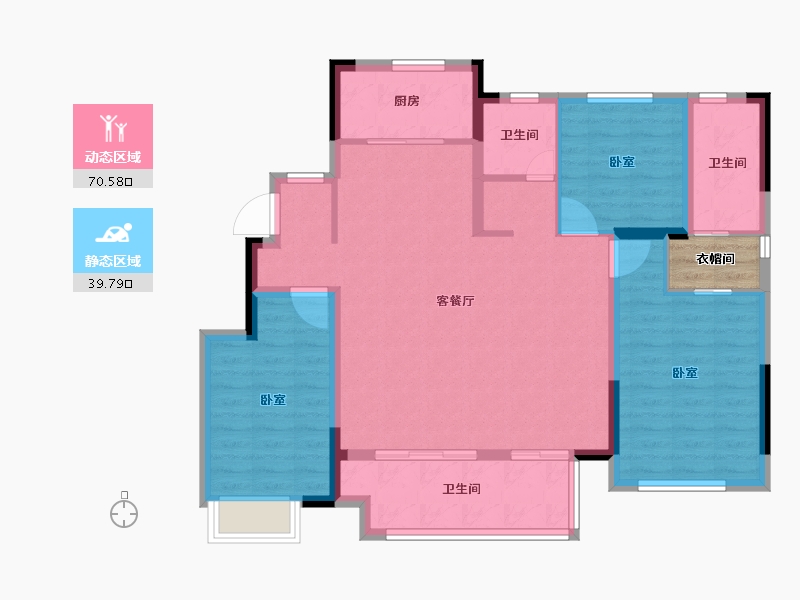 安徽省-芜湖市-繁昌大发融悦东方-102.00-户型库-动静分区