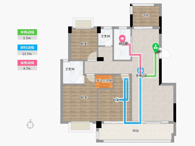 福建省-泉州市-中融天玺-99.14-户型库-动静线