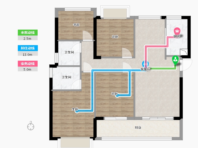 福建省-福州市-建发融侨山海大观-94.00-户型库-动静线